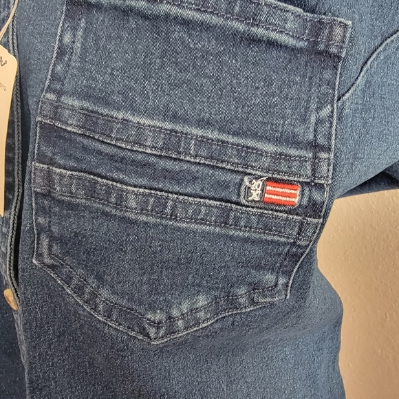 Wrangler 20X Sleeveless Denim Shirt SZ XL - Picture 3 of 6